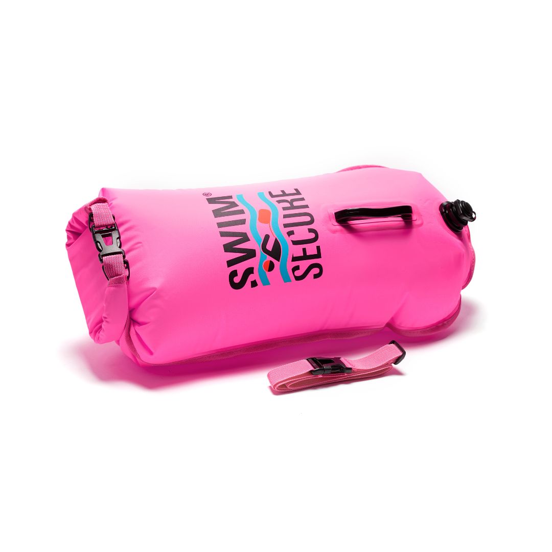Pink 28L Dry Bag Swim Buoy