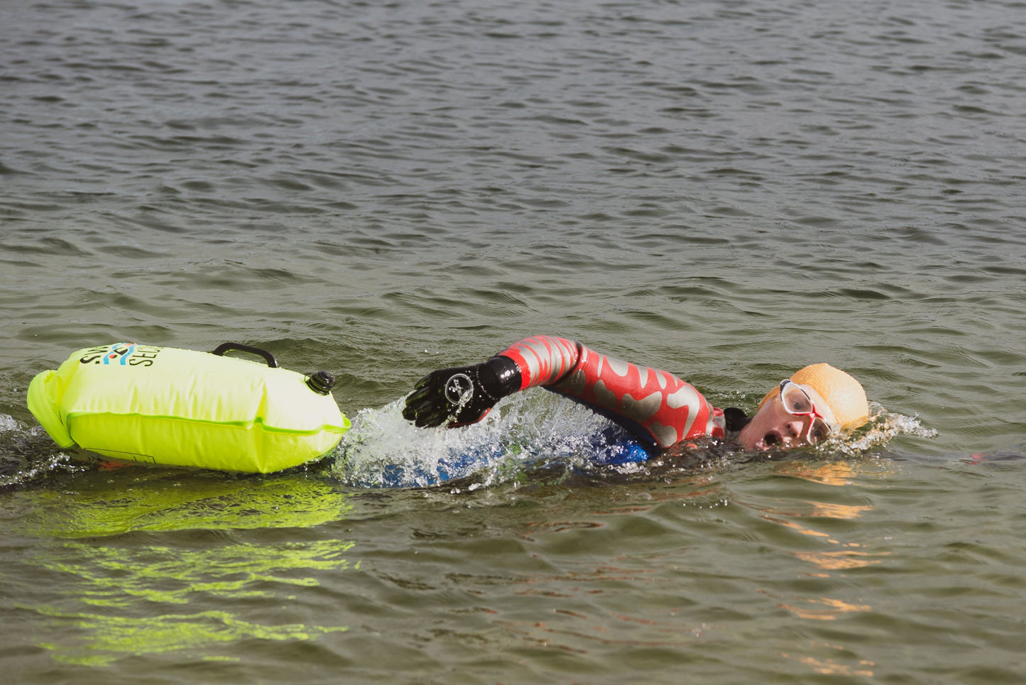 Citrus 28L Dry Bag Swim Buoy