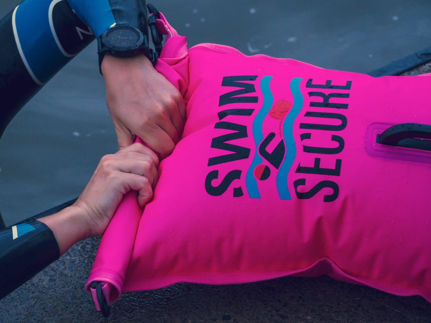 Pink 28L Dry Bag Swim Buoy